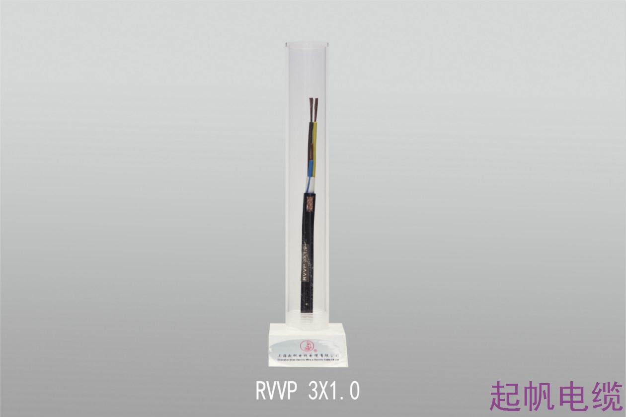 聚氯乙稀絕緣聚氯乙稀護套軟電纜RVVP 3X1.0